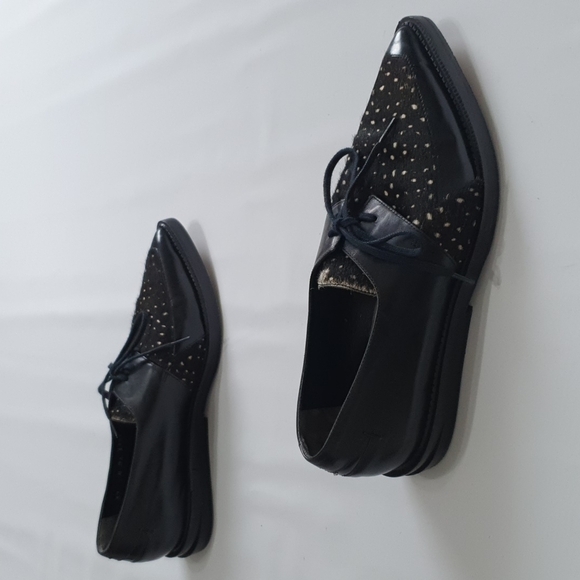 Robert Clergerie Pony Hair Oxford Loafers - Picture 10 of 12